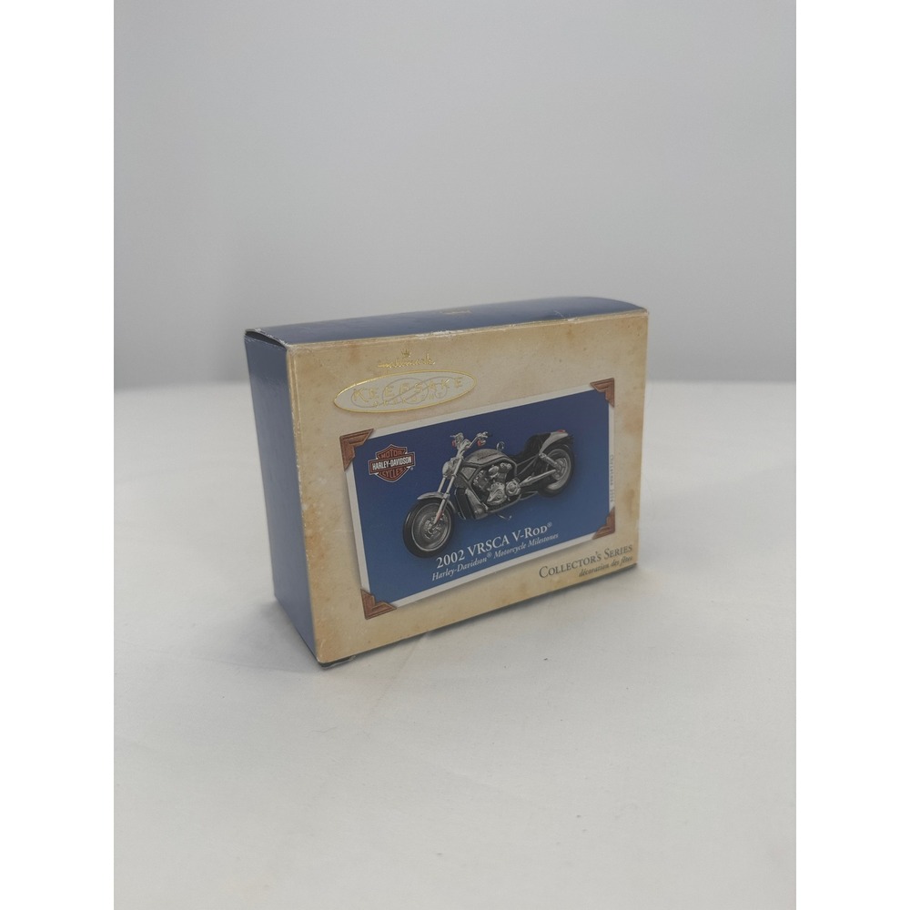 Hallmark Keepsake 2004 Harley-Davidson 2002 VRSCA V-Rod Ornament Silver Die-Cast - Picture 15 of 16